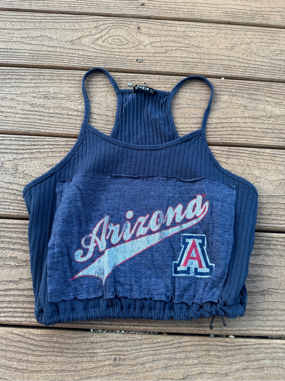 Navy Arizona' Cropped Tank
